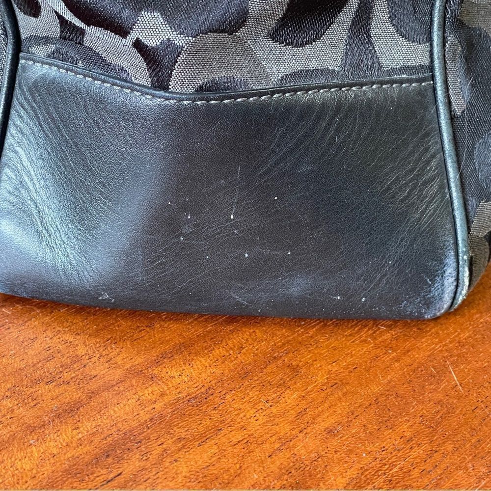 Coach Black & Charcoal Signature Jacquard Baby Tote - Picture 6 of 16
